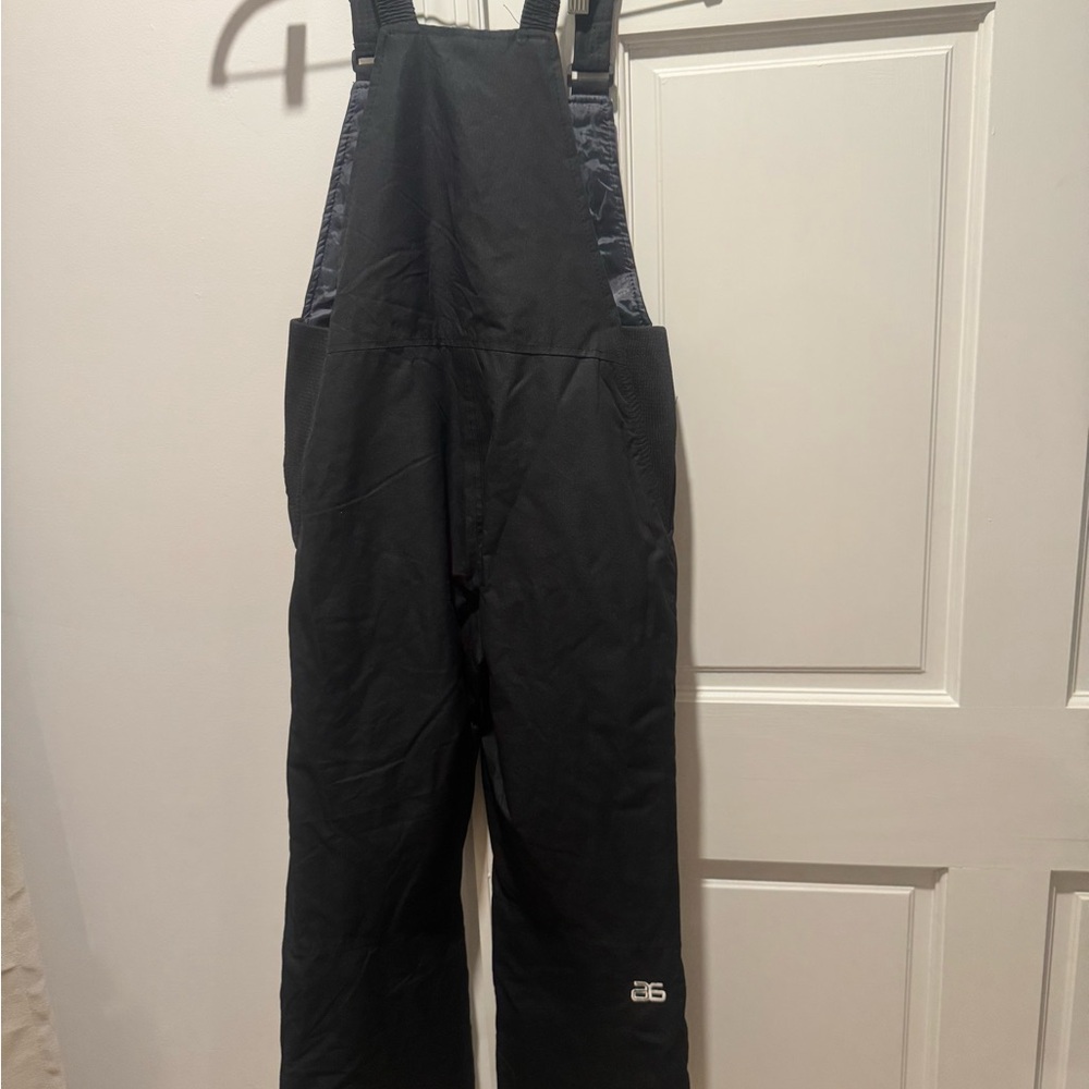 Kids Unisex Black Snow ski Bib Overalls Sz medium - Picture 4 of 9